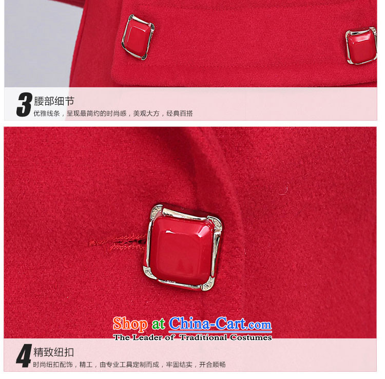 Yu Heung and Li Mao? 2015 autumn and winter coats girl on new women's decoration in the body of this long coats jacket female 2018 large red L picture, prices, brand platters! The elections are supplied in the national character of distribution, so action, buy now enjoy more preferential! As soon as possible.