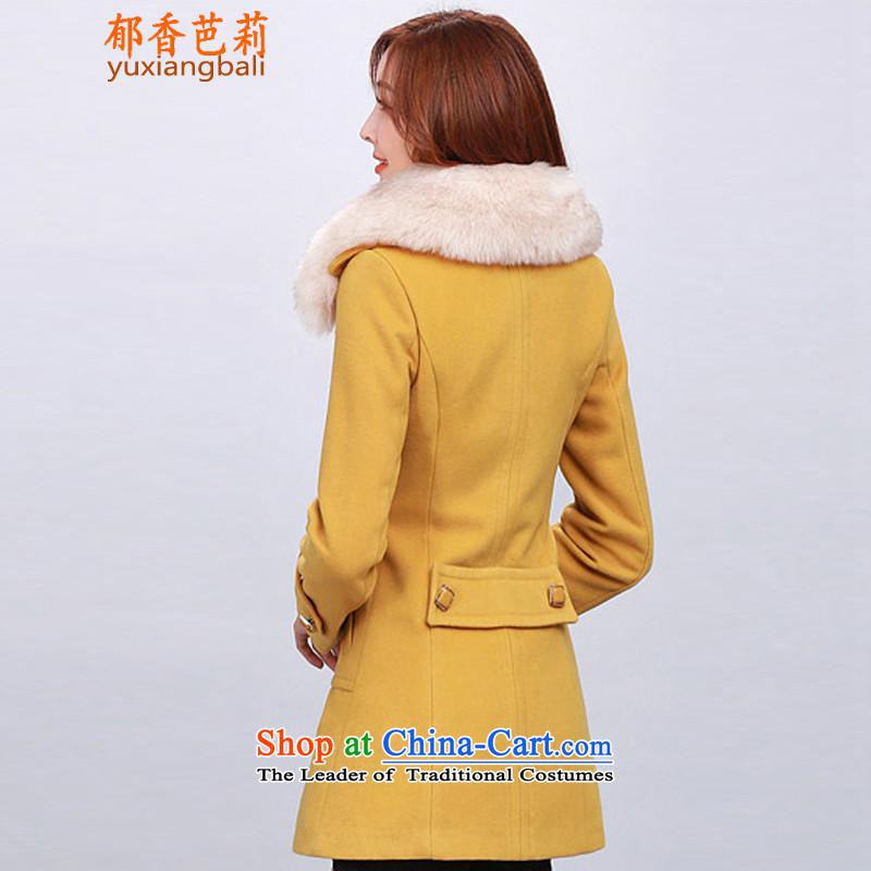 Yu Heung and Li Mao? 2015 autumn and winter coats girl on new women's decoration in the body of this long coats jacket female 2018 large red , L, Yu Heung and Li (YUXIANGBALI) , , , shopping on the Internet
