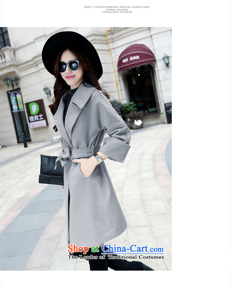 A strange flower 2015 autumn and winter decorated new women's body graphics thin large compartments, double-Gross Gross? coats jacket? female gross? female Korean jacket khaki L picture, prices, brand platters! The elections are supplied in the national character of distribution, so action, buy now enjoy more preferential! As soon as possible.