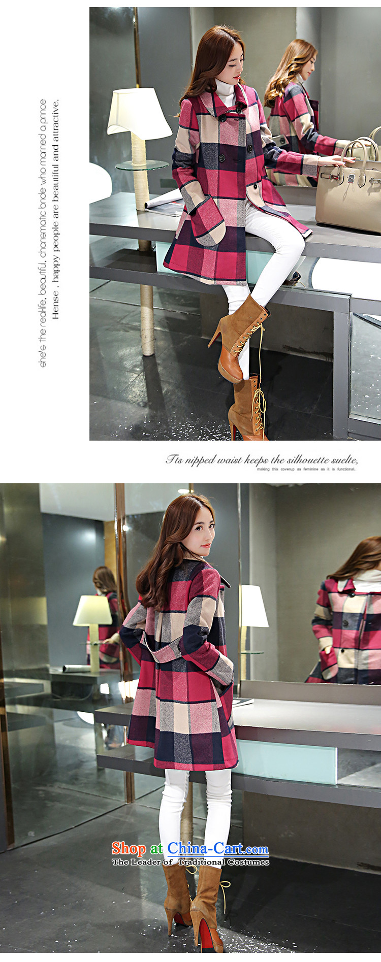 Chino Fumiko larger women to increase load autumn wool coat in the medium to long term, it plaid jacket color photo of gross? 165-180 4XL around 922.747 picture, prices, brand platters! The elections are supplied in the national character of distribution, so action, buy now enjoy more preferential! As soon as possible.