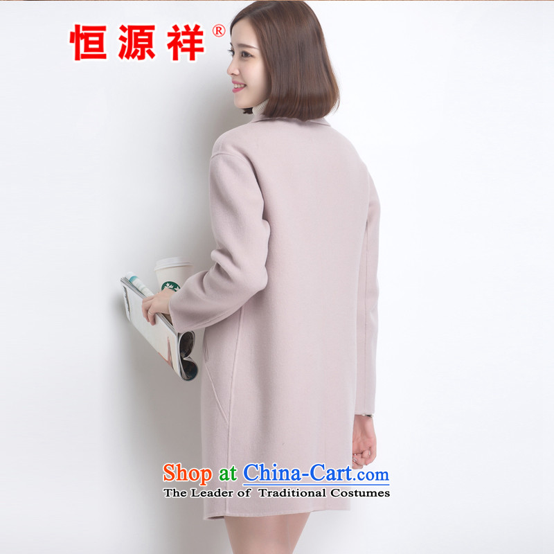 Hengyuan Cheung 100% Pure Wool double-side COAT 2015 autumn and winter Ms. New Version won long gross jacket , light gray Bethlehem? source-cheung shopping on the Internet has been pressed.