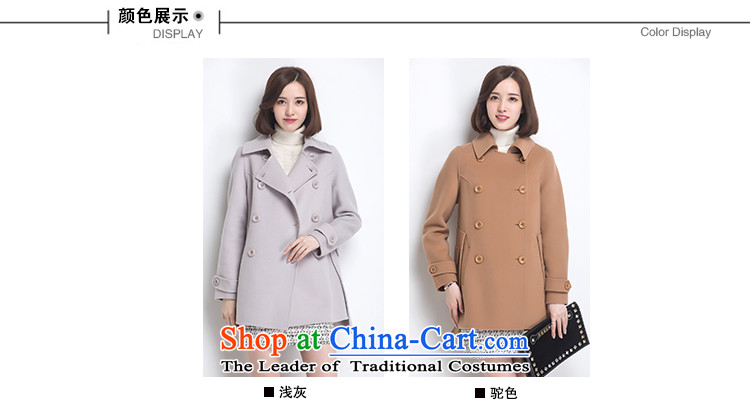Hengyuan Cheung women wool double-side COAT 2015 autumn and winter new Korean version of the fleece jacket is long gray M. picture, prices, brand platters! The elections are supplied in the national character of distribution, so action, buy now enjoy more preferential! As soon as possible.