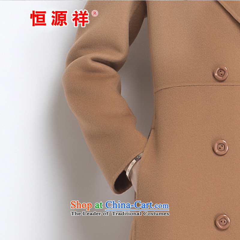 Hengyuan Cheung women wool double-side COAT 2015 autumn and winter new Korean version in the double-long hair red jacket? S, hang Yuen Cheung-shopping on the Internet has been pressed.