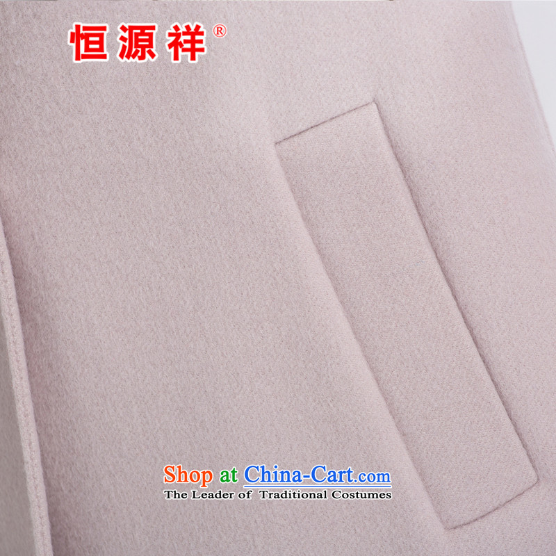 Hengyuan Cheung 100% Pure Wool double-side COAT 2015 autumn and winter Ms. new Korean long hair , light gray jacket? Hengyuan Cheung shopping on the Internet has been pressed.
