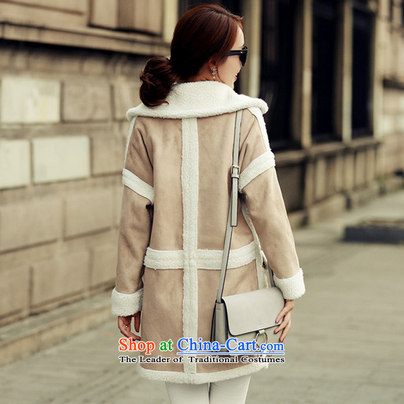 Piao Love Ting 2015 autumn and winter coats gross new female wool male lambs?? lapel jacket gross young female picture color coat terminal M drift love-ting (PIAOAITING) , , , shopping on the Internet