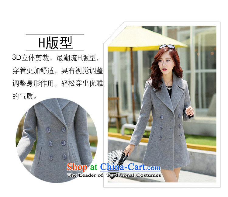 The Korea-U.S. customers Gross? for winter coats women 2015 Korean New Sau San female coat cashmere jacket M021 GRAY M picture, prices, brand platters! The elections are supplied in the national character of distribution, so action, buy now enjoy more preferential! As soon as possible.