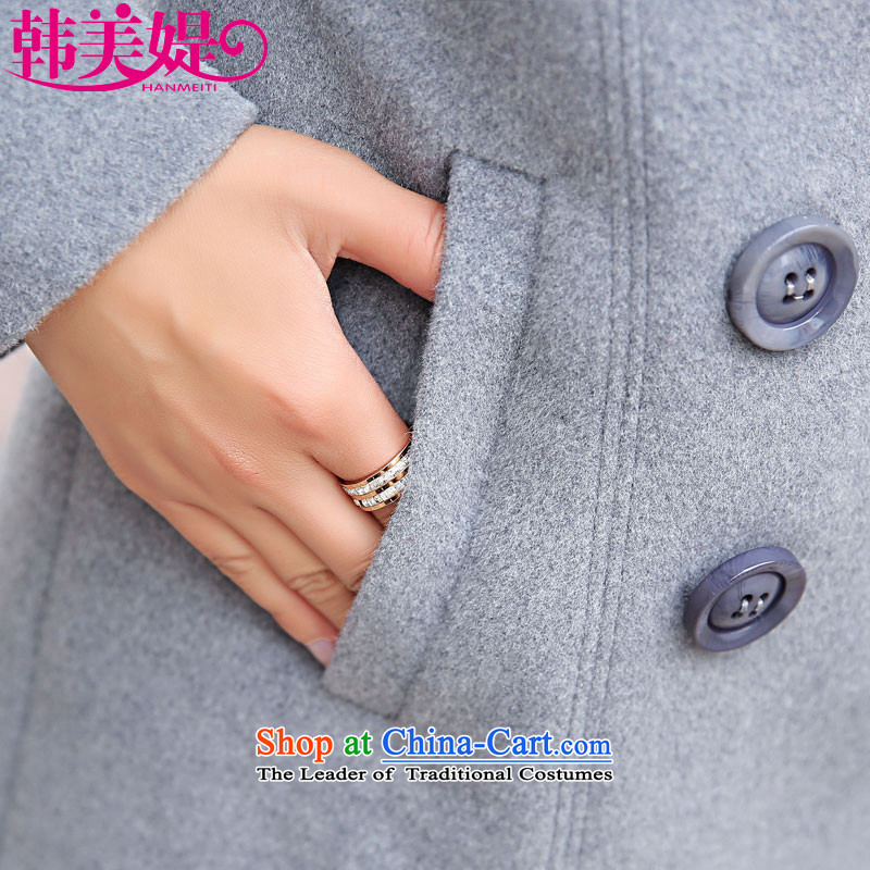 The Korea-U.S. customers Gross? for winter coats women 2015 Korean New Sau San female coat cashmere jacket M021 GRAY M Korea-U.S. customers , , , shopping on the Internet