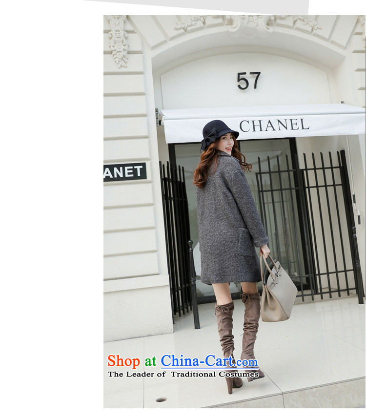 Asen figure 2015 autumn and winter new Korean female sweet lovely put in long thick tweed Foutune of Sau San Mao jacket coat? female pink M picture, prices, brand platters! The elections are supplied in the national character of distribution, so action, buy now enjoy more preferential! As soon as possible.