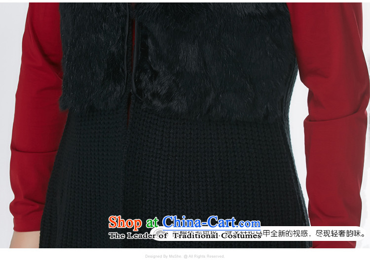 Msshe xl women 2015 new autumn and winter and fur grass MM thick vest stitching knitted cardigans 2598 4XL Photo Black, prices, brand platters! The elections are supplied in the national character of distribution, so action, buy now enjoy more preferential! As soon as possible.