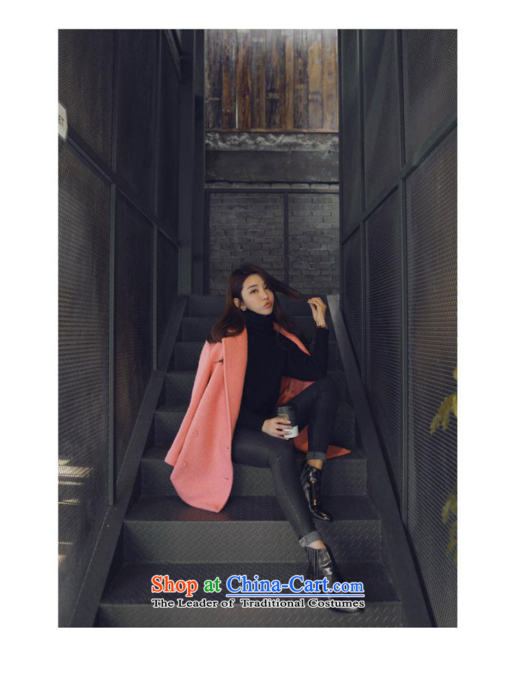 Jane can also fall and winter 2015 new thick and long coats of female Korean?? coats of ladies wool locking mecanism pink S picture, prices, brand platters! The elections are supplied in the national character of distribution, so action, buy now enjoy more preferential! As soon as possible.