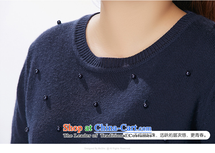To increase the number msshe women 2015 new autumn and winter Fat MM Rib Neck Sweater Knit 8,592 Blue 4XL Photo, prices, brand platters! The elections are supplied in the national character of distribution, so action, buy now enjoy more preferential! As soon as possible.