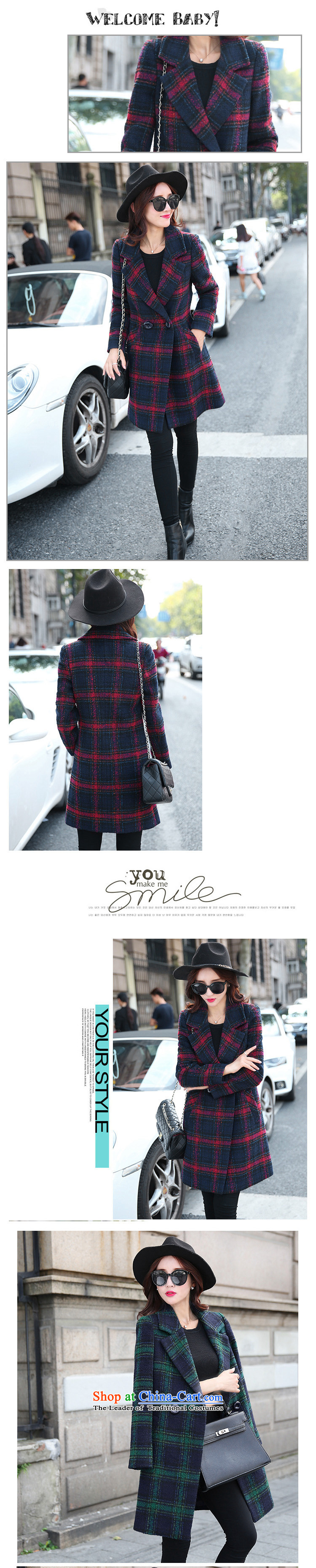 Step-by-step, Kim Gang 2015 winter coats new gross? female Korean Sau San video thin warm in long coats gross? jacket cashmere female windbreaker red checkered XXL picture, prices, brand platters! The elections are supplied in the national character of distribution, so action, buy now enjoy more preferential! As soon as possible.