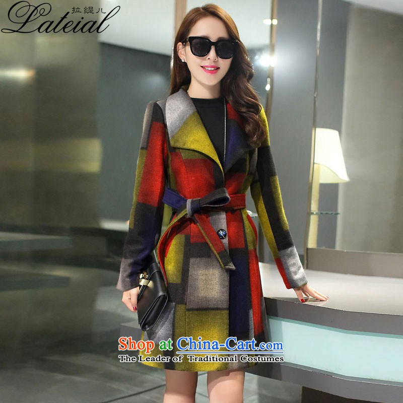 Pull economy- 2015 autumn and winter new women's winter coats Gross Gross girl?? jacket Sau San Box long yellow XXL, 355-lateial pull economy) , , , shopping on the Internet