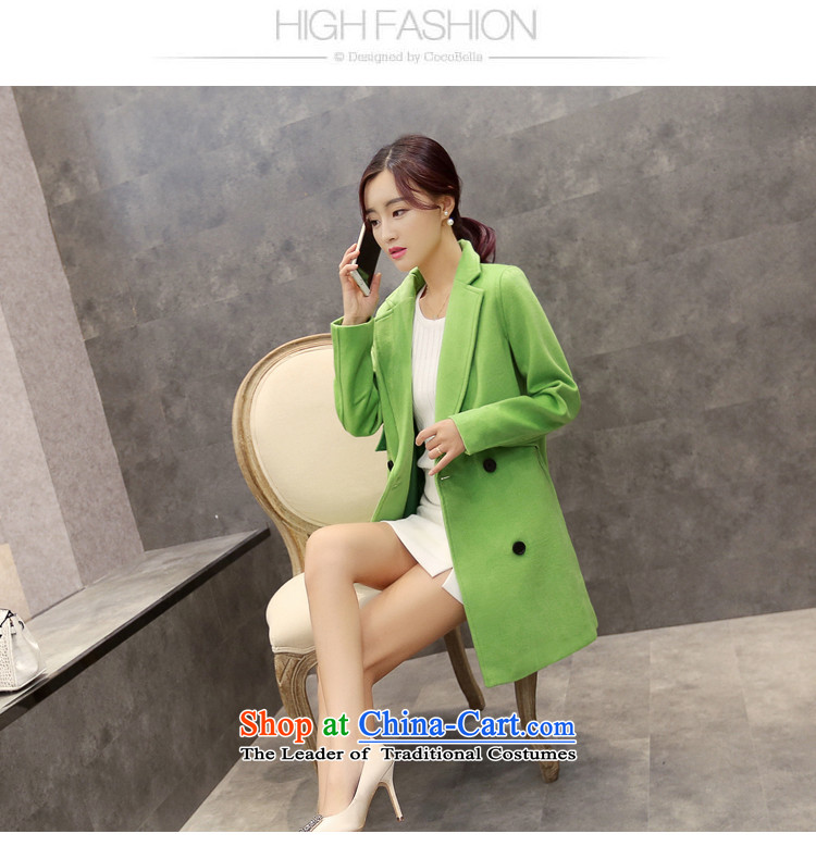 There can be new autumn and winter 2015. Long Korean concept cocoon-Leisure Street Gross 710 green jacket coat? M picture, prices, brand platters! The elections are supplied in the national character of distribution, so action, buy now enjoy more preferential! As soon as possible.