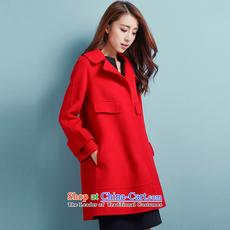 There can be a new pure autumn 2015 manual two-sided Ms. long coats of this gross 970# jacket , L, Red? can stay here (KOSHION) , , , shopping on the Internet