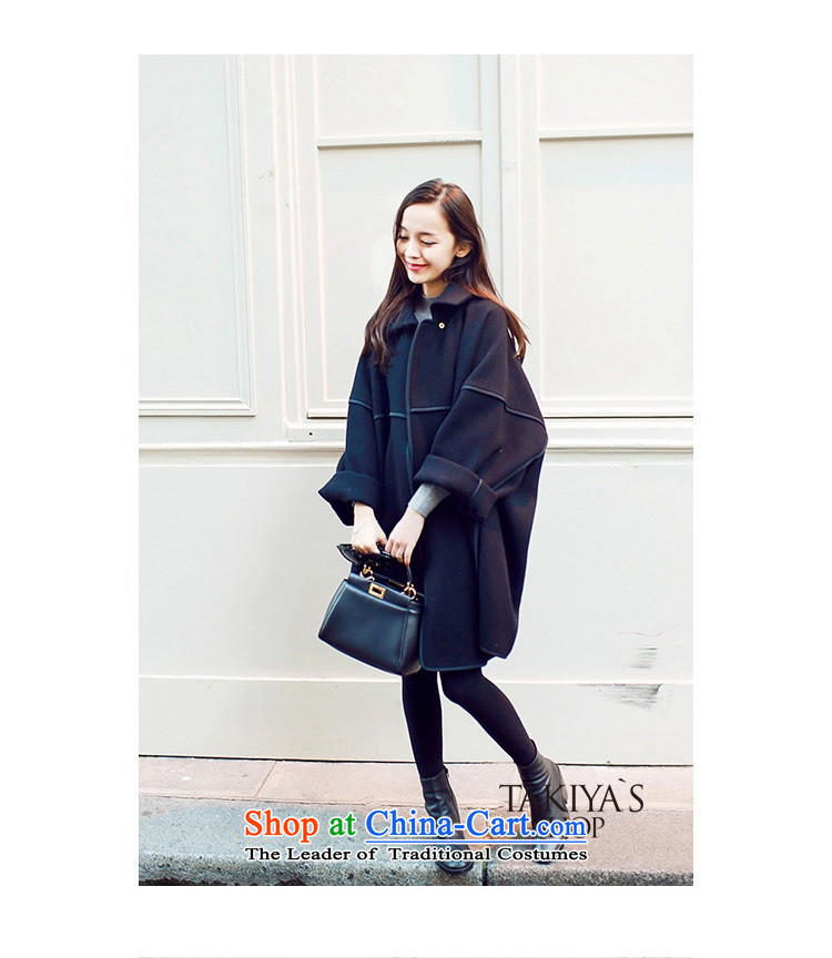 Here you can fall and winter cloak lapel cocoon-jacket in gross? long large Korean loose double-sided a wool coat 607.2 Black M picture, prices, brand platters! The elections are supplied in the national character of distribution, so action, buy now enjoy more preferential! As soon as possible.