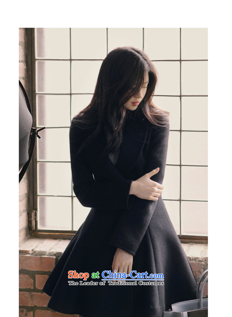 The first Han 2015 autumn and winter new gross girls jacket? Long Korean female coats of Sau San Mao? S pictures, black jacket price, brand platters! The elections are supplied in the national character of distribution, so action, buy now enjoy more preferential! As soon as possible.