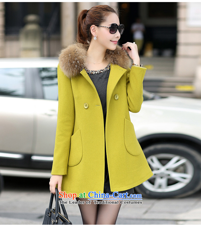 The 2015 autumn and winter Yuen new for women in Korea long-Nagymaros for a wool coat jacket DSD7046 LEMON YELLOW M picture, prices, brand platters! The elections are supplied in the national character of distribution, so action, buy now enjoy more preferential! As soon as possible.