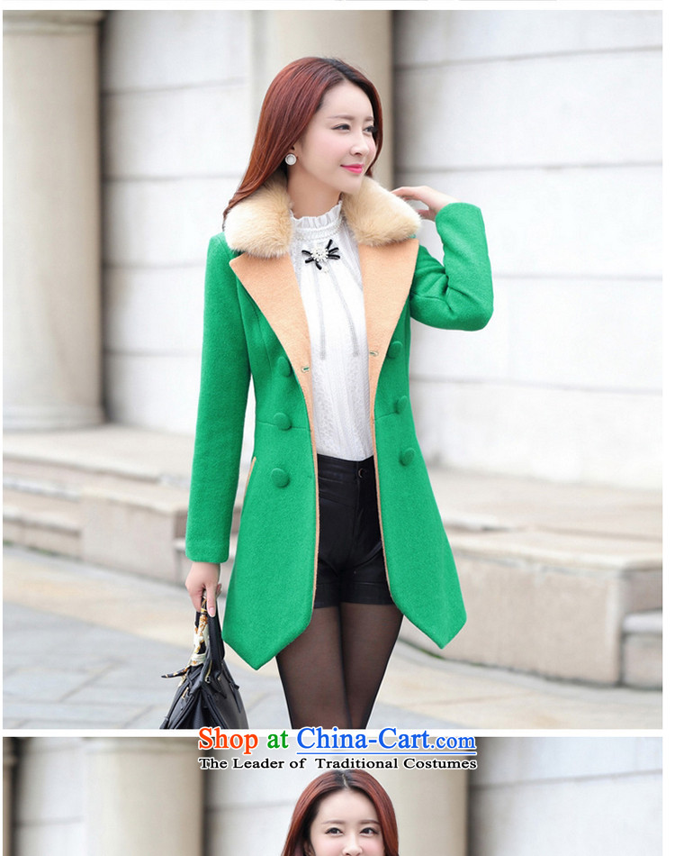 On China Tachee larger women 2015 winter clothing new Korean version of the video in Sau San thin long double-a wool coat female red XXL picture, prices, brand platters! The elections are supplied in the national character of distribution, so action, buy now enjoy more preferential! As soon as possible.