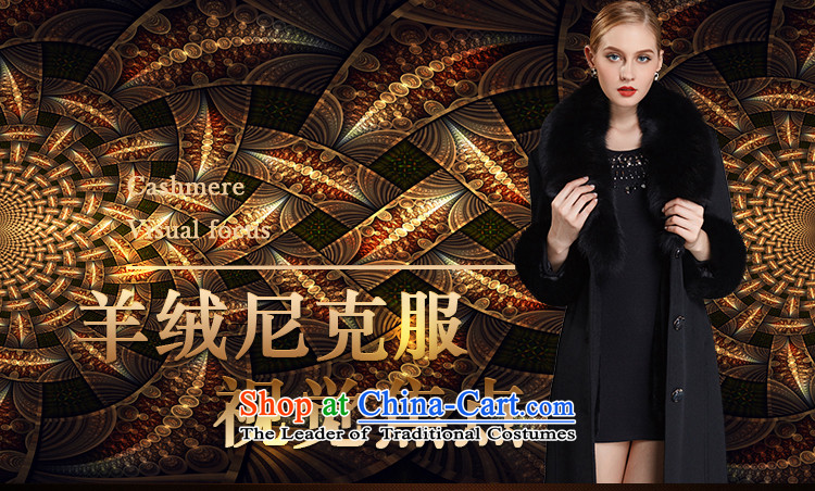 C.o.d. l-woo and purchase high-end women 2015 winter clothing new wool sleeve Fox for coats, wool cashmere overcome long Denim blue (wool sleeve) XL Photo, prices, brand platters! The elections are supplied in the national character of distribution, so action, buy now enjoy more preferential! As soon as possible.