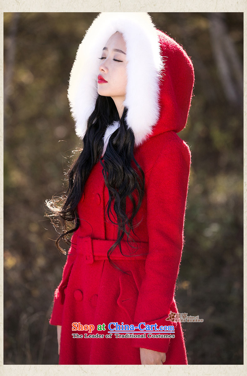 Gigi Lai Siu-lady 2015 winter new retro long hair so Sau San coats fox gross pure color is red M long coats pre-sale 35 days) Picture, prices, brand platters! The elections are supplied in the national character of distribution, so action, buy now enjoy more preferential! As soon as possible.