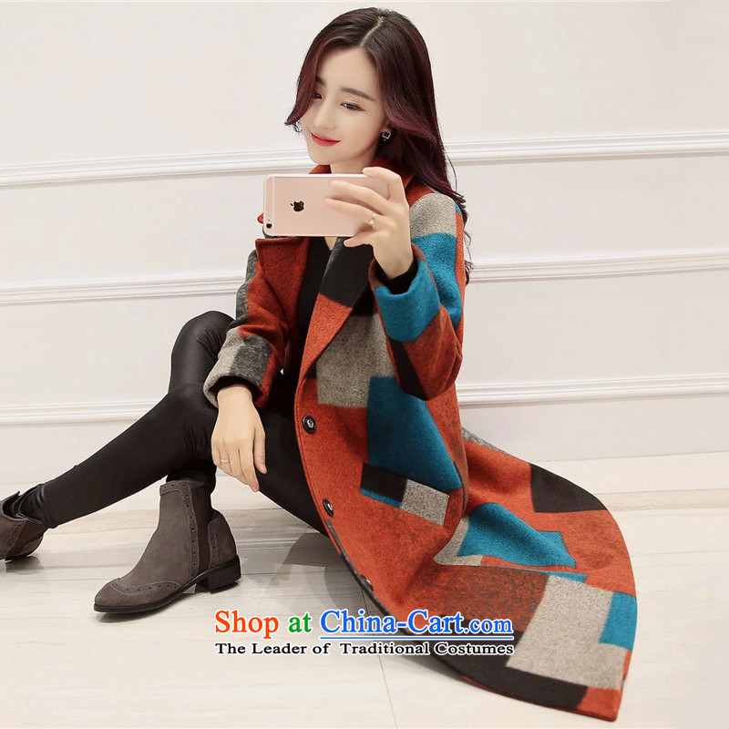In accordance with the 2015 autumn and winter is particularly new Korean version of color grid gross coats and women code?   Cardigan Jacket Color L, particularly in Y68 (youyi) , , , shopping on the Internet