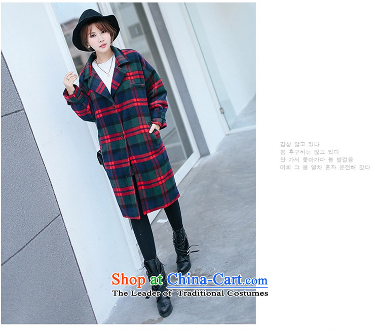 The Philippine economy ya 2015 autumn and winter Korean girl in gross? jacket long loose wild tartan sub-coats red and green tartan M picture, prices, brand platters! The elections are supplied in the national character of distribution, so action, buy now enjoy more preferential! As soon as possible.