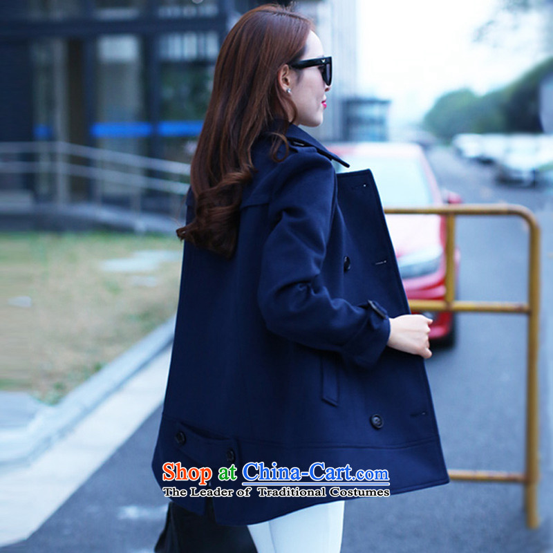 In accordance with the particular 2015 Fall/Winter Collections in the new Korean long hair? larger female thick mm to increase female Y77 Connie sub-jacket color navy XXL(140-160), particularly in accordance with the (youyi) , , , shopping on the Internet