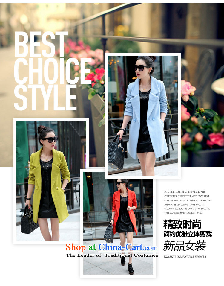 Vichy figure 2015 Fall/Winter Collections Korean female jacket? gross han bum commuter autumn Connie larger in sub-coats Long Wave Small incense winter Sau San light blue XL Photo, prices, brand platters! The elections are supplied in the national character of distribution, so action, buy now enjoy more preferential! As soon as possible.