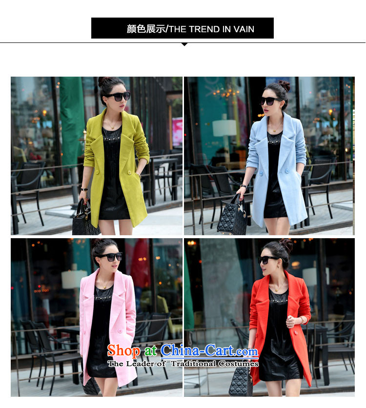 Vichy figure 2015 Fall/Winter Collections Korean female jacket? gross han bum commuter autumn Connie larger in sub-coats Long Wave Small incense winter Sau San light blue XL Photo, prices, brand platters! The elections are supplied in the national character of distribution, so action, buy now enjoy more preferential! As soon as possible.