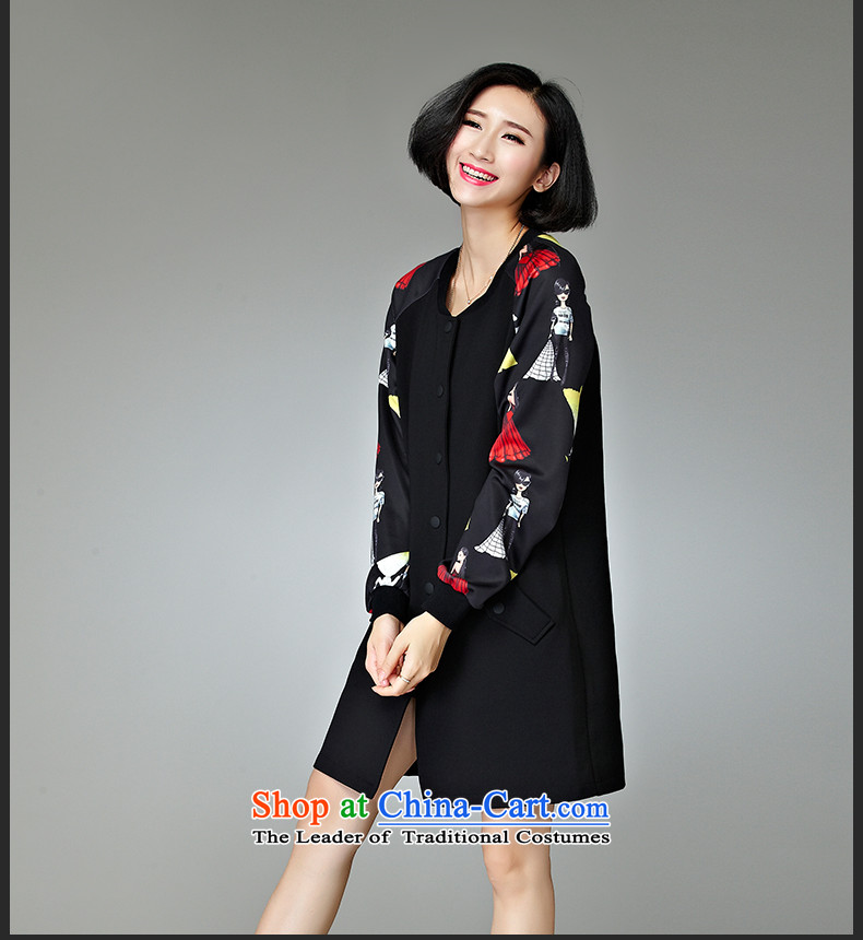 The Eternal Soo-XL female jackets Fall/Winter Collections 2015 new thick MM thick, stylish western sister video in thin long to 200 catties jacket 4XL Photo Black, prices, brand platters! The elections are supplied in the national character of distribution, so action, buy now enjoy more preferential! As soon as possible.