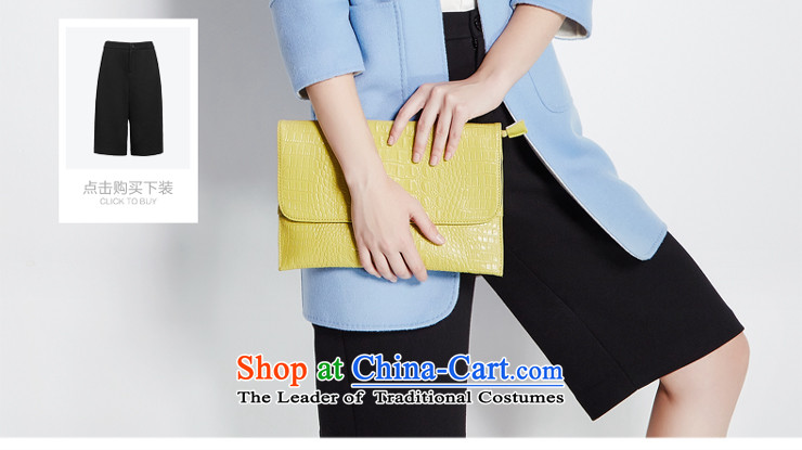 Hong Lai Ying 2015 winter clothing new classy solid color round-neck collar double-side gross seven female jacket? cuff blue (56) S picture, prices, brand platters! The elections are supplied in the national character of distribution, so action, buy now enjoy more preferential! As soon as possible.