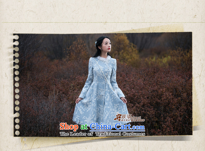Gigi Lai Siu-landscape 2015 winter new rabbit hair embroidered fresh lace gross? female jackets light blue on white flower PUERTORRICANS 35 pre-sale) pictures, prices, brand platters! The elections are supplied in the national character of distribution, so action, buy now enjoy more preferential! As soon as possible.