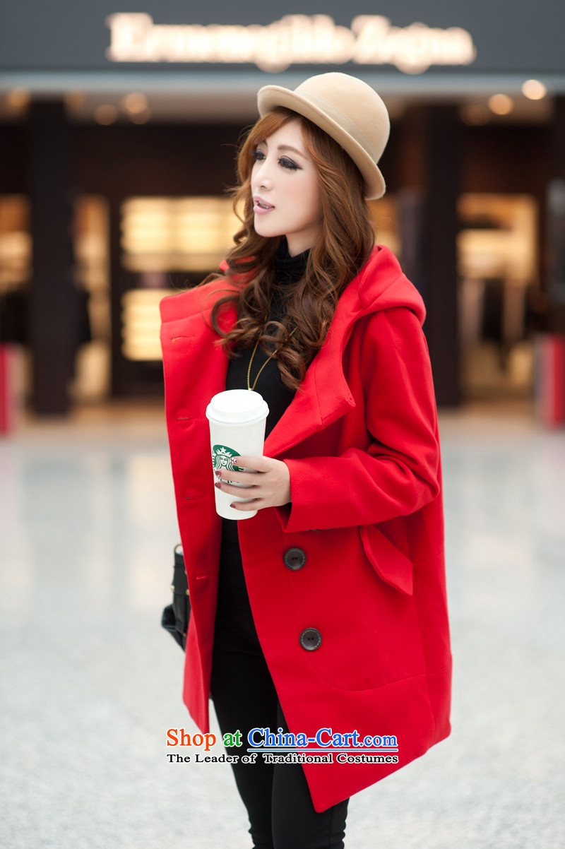 All flower gross? 2015 autumn and winter coats female Korean version to load increase in long loose thick MM a wool coat PYY2012 RED XXXL picture, prices, brand platters! The elections are supplied in the national character of distribution, so action, buy now enjoy more preferential! As soon as possible.