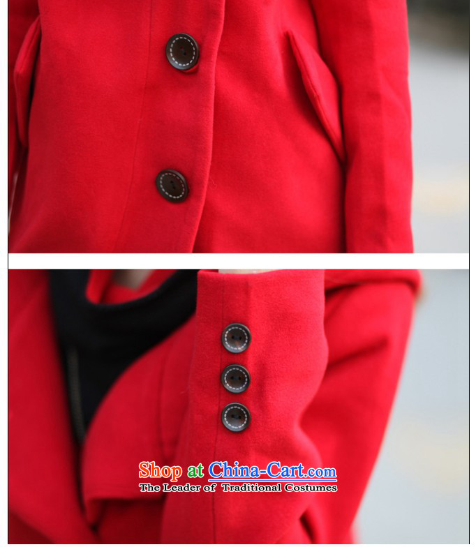 All flower gross? 2015 autumn and winter coats female Korean version to load increase in long loose thick MM a wool coat PYY2012 RED XXXL picture, prices, brand platters! The elections are supplied in the national character of distribution, so action, buy now enjoy more preferential! As soon as possible.