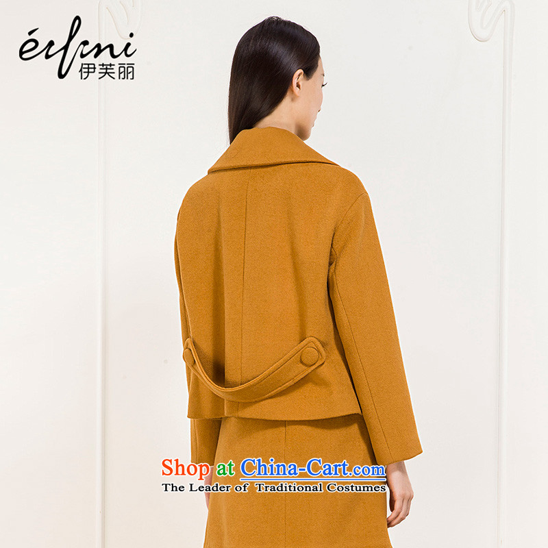 El Boothroyd 2015 winter clothing new a grain shortage of detained lapel coats female 6581017119 gross? caramel , L, Evelyn eifini lai () , , , shopping on the Internet