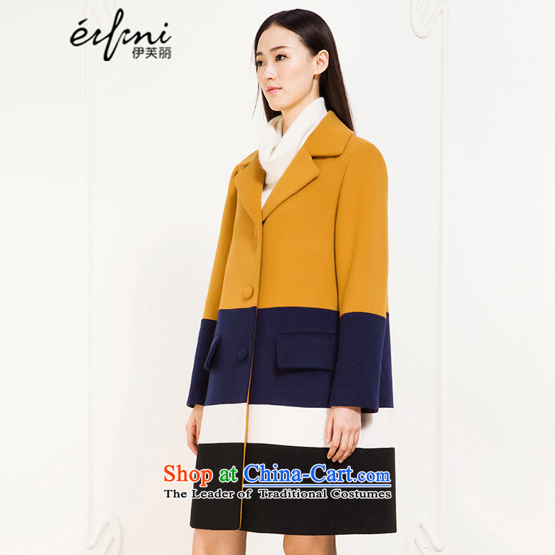 El Boothroyd 2015 winter clothing new Korean lapel jacket in long coats female 6581017772 caramel S, Evelyn Lai (eifini) , , , shopping on the Internet
