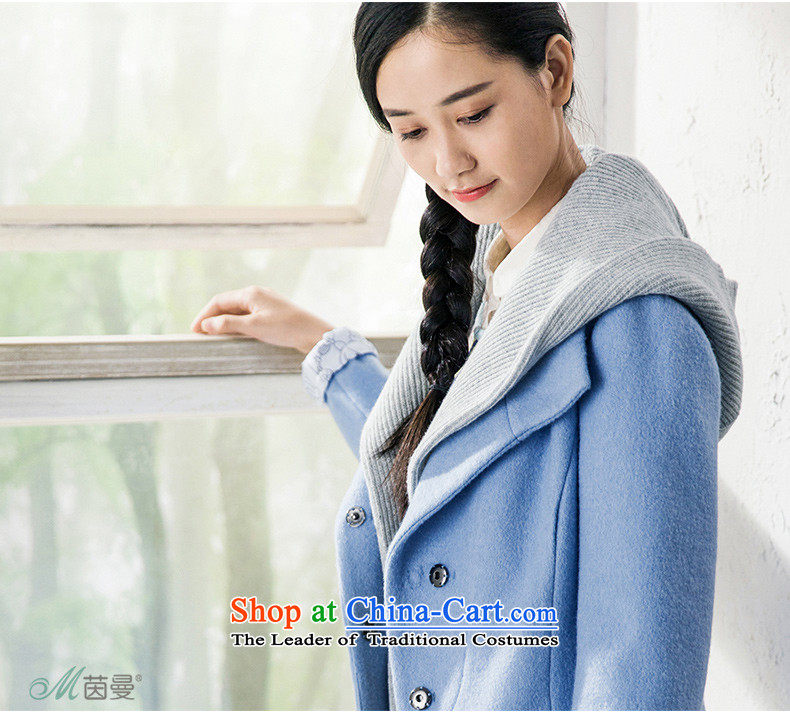 Athena Chu Load New Cayman 2015) can be removed from the solid color knitting hat long coats)??- 8533210269 (female jacket- Blue S picture, prices, brand platters! The elections are supplied in the national character of distribution, so action, buy now enjoy more preferential! As soon as possible.