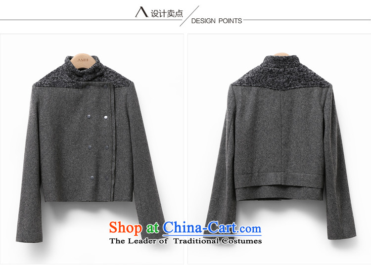 Amii[ minimalist] collar double-wool? stitching larger gross jacket 11591706? wine red XXXL picture, prices, brand platters! The elections are supplied in the national character of distribution, so action, buy now enjoy more preferential! As soon as possible.