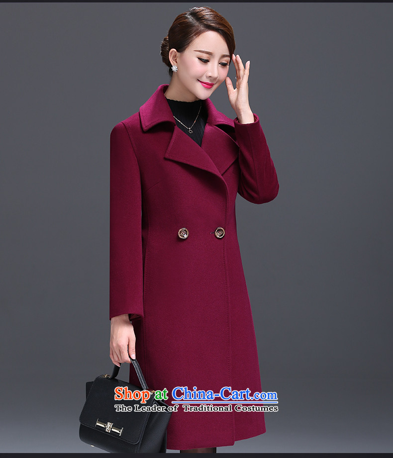 Gangan World 2015 autumn and winter new middle-aged female replace replace larger then mother coat Long Hair Girl in the jacket? Long Korean woman rose gross? coats purple 2XL Photo, prices, brand platters! The elections are supplied in the national character of distribution, so action, buy now enjoy more preferential! As soon as possible.