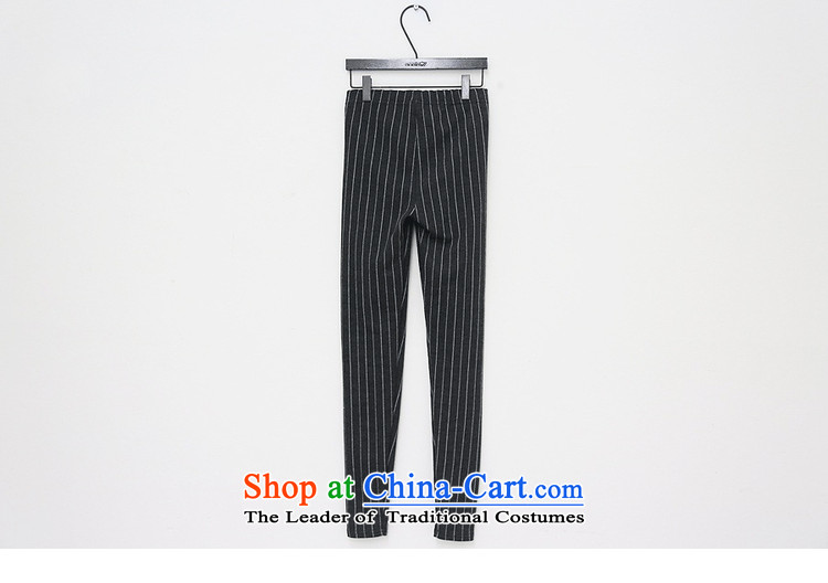 Chung Cayman El 2015 autumn and winter new larger female thick MM200 elastic waist-elastic catty vertical streaks, forming the trousers female 5213 vertical streaks dark gray XXXL picture, prices, brand platters! The elections are supplied in the national character of distribution, so action, buy now enjoy more preferential! As soon as possible.