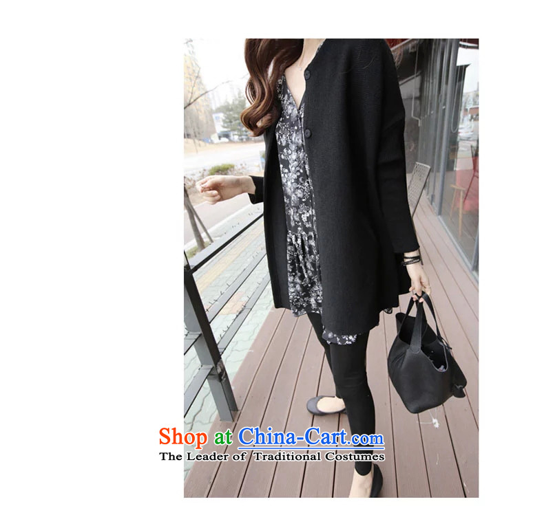 2015 King code Zz&ff autumn and winter female thick MM200 catties a stitching knitting cardigan cuff gross a black jacket XXXXXL picture, prices, brand platters! The elections are supplied in the national character of distribution, so action, buy now enjoy more preferential! As soon as possible.