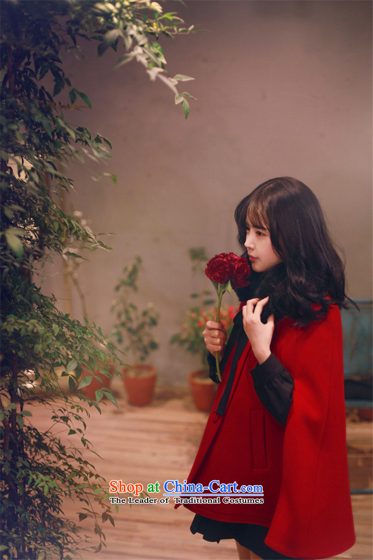 Connie Deer 2015 Addis Ababa Fall/Winter Collections new Korean date of sweet loose solid color red cloak? gross M picture, prices, brand platters! The elections are supplied in the national character of distribution, so action, buy now enjoy more preferential! As soon as possible.