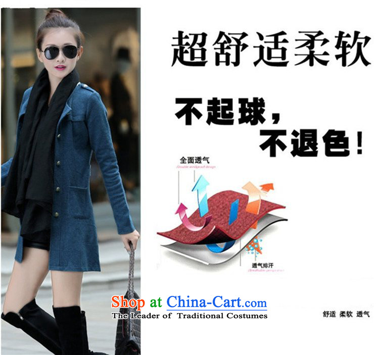 The 2015 autumn Curran) Ms. new coats larger female Korean Sleek and versatile pure cotton long-sleeved shirt, long, on leisure shirt X8951 Sau San carbon XL Photo, prices, brand platters! The elections are supplied in the national character of distribution, so action, buy now enjoy more preferential! As soon as possible.