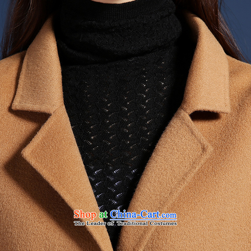 Hang Cheung Pure Wool gross source? 2015 autumn and winter coats female Korean version of the new long-manual two-sided coats and color 160/84A/M,? Hengyuan-cheung (HYX) , , , shopping on the Internet