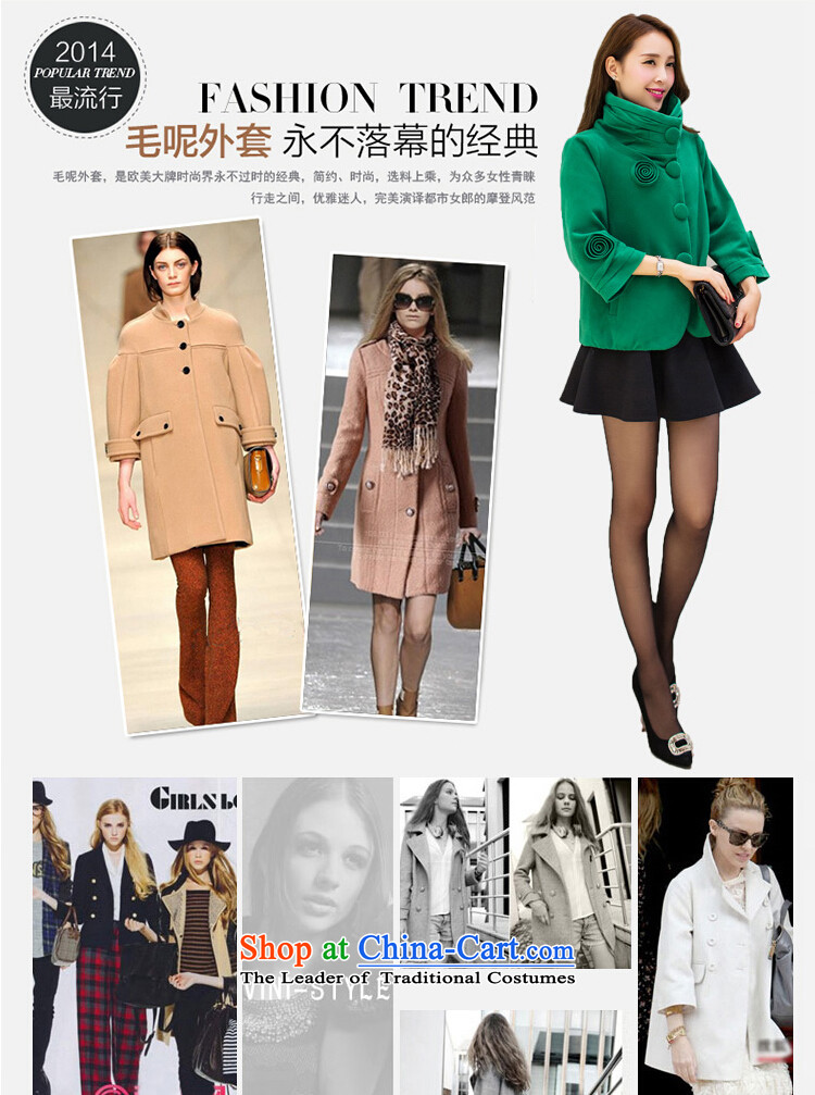 Ing Barings be 2015 autumn and winter new larger gross?) Single Rank jacket short clip collar 7 Cuff Sau San a wool coat pink M picture, prices, brand platters! The elections are supplied in the national character of distribution, so action, buy now enjoy more preferential! As soon as possible.