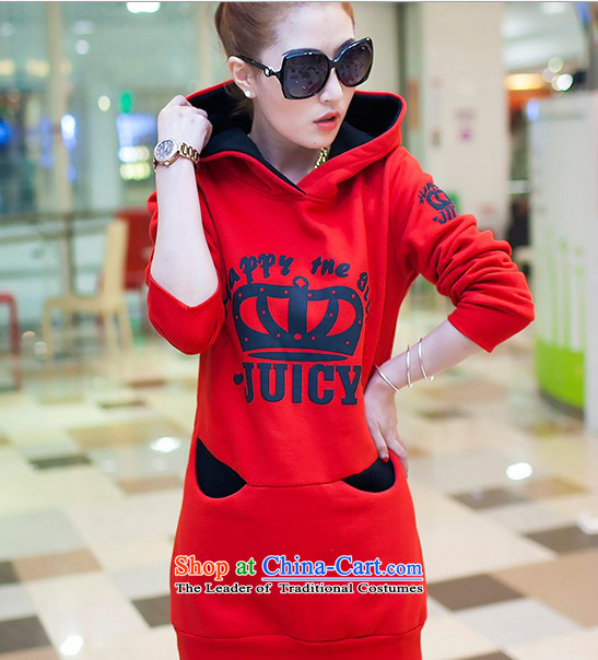 Billion Gymnastics Winter 2015 new Korean version of large numbers of female with Cap Head thick long-sleeved crown in stamp long sweater  D1053 female RED M picture, prices, brand platters! The elections are supplied in the national character of distribution, so action, buy now enjoy more preferential! As soon as possible.