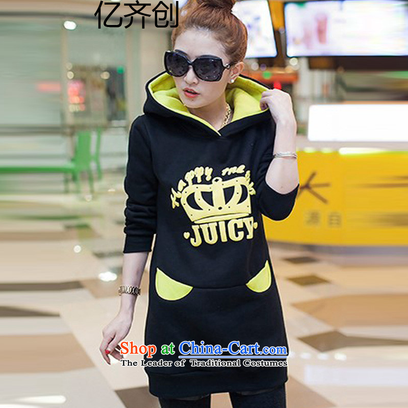 Billion Gymnastics Winter 2015 new Korean version of large numbers of female with Cap Head thick long-sleeved crown in stamp long sweater  D1053 female RED M billion gymnastics shopping on the Internet has been pressed.