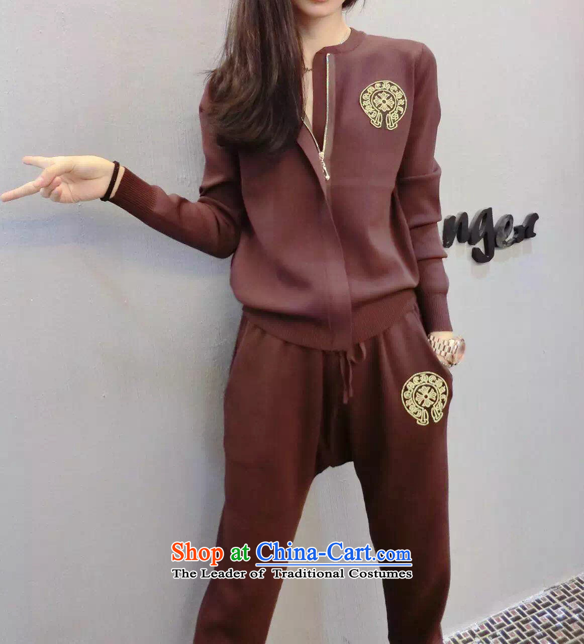2015 Autumn and winter new Zz&ff stylish look long-sleeved sweater pants and two piece leisure sports suits for larger female black XXXXXL picture, prices, brand platters! The elections are supplied in the national character of distribution, so action, buy now enjoy more preferential! As soon as possible.
