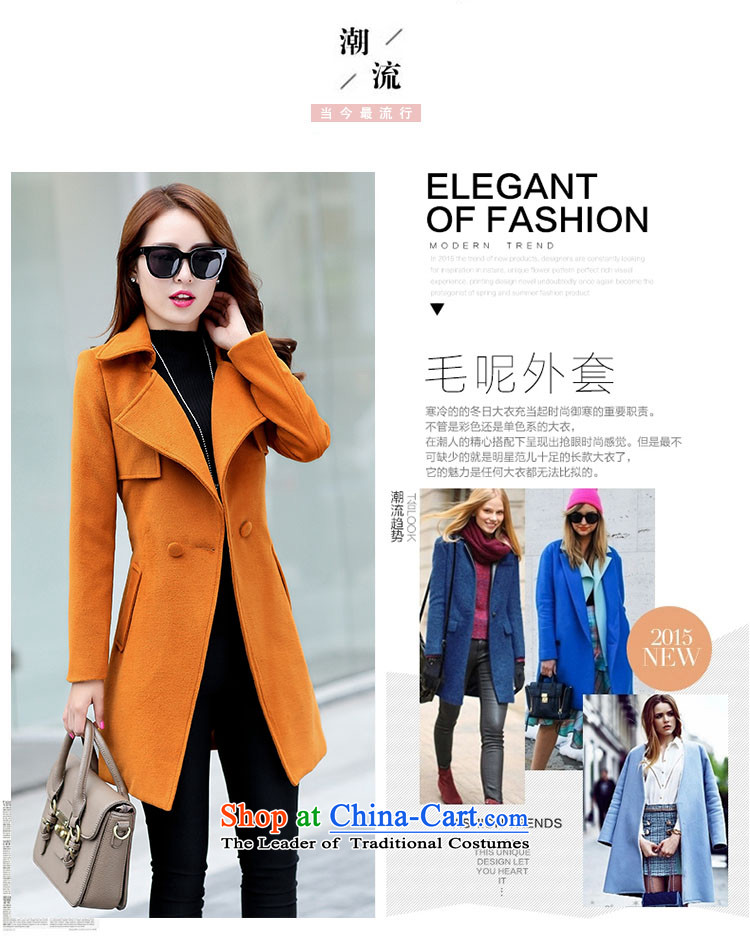 Ms Audrey EU Lok according to gross? 2015 autumn and winter coats female new Western Wind Foutune of gross girls coat? Long a fluorescent color M brand, prices, picture platters! The elections are supplied in the national character of distribution, so action, buy now enjoy more preferential! As soon as possible.